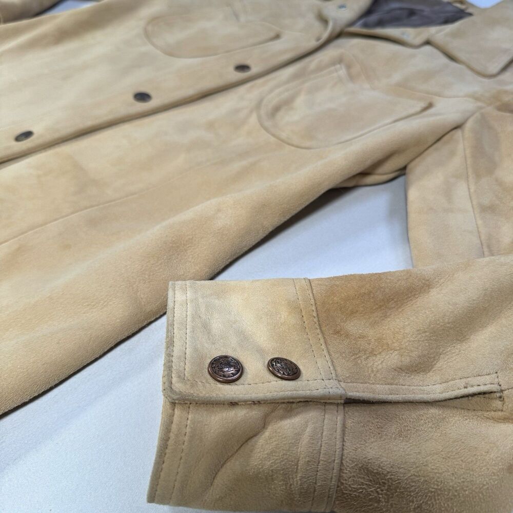 1970s Vintage New England Sportswear Co Suede Jacket Women’s 10 USA Tan - Picture 4 of 14